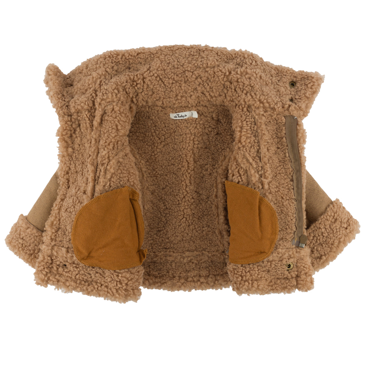 oh baby! Sherpa Aviator Jacket - Camel