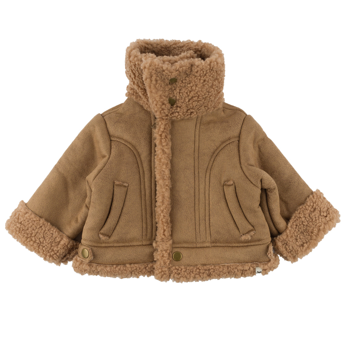 oh baby! Sherpa Aviator Jacket - Camel