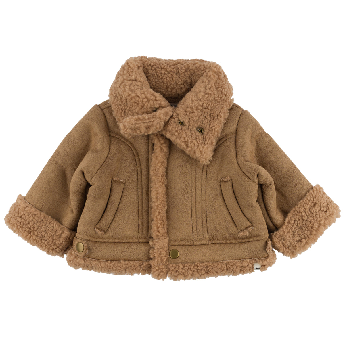 oh baby! Sherpa Aviator Jacket - Camel