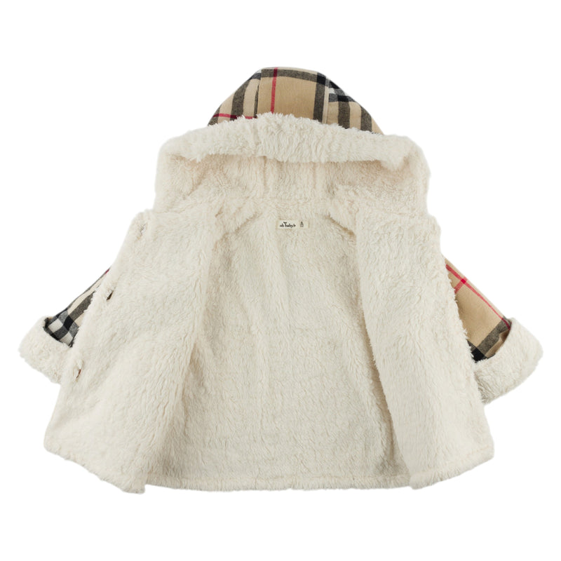 oh baby! Vermont Sherpa Coat - Mini Tartan - Classic - Open