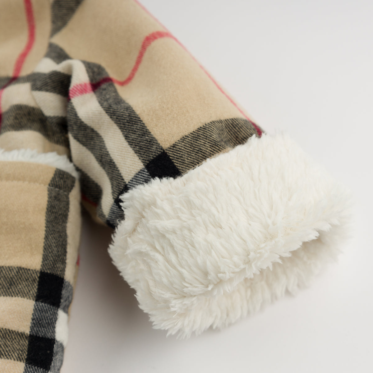 oh baby! Vermont Sherpa Coat - Mini Tartan - Classic - Sleeve