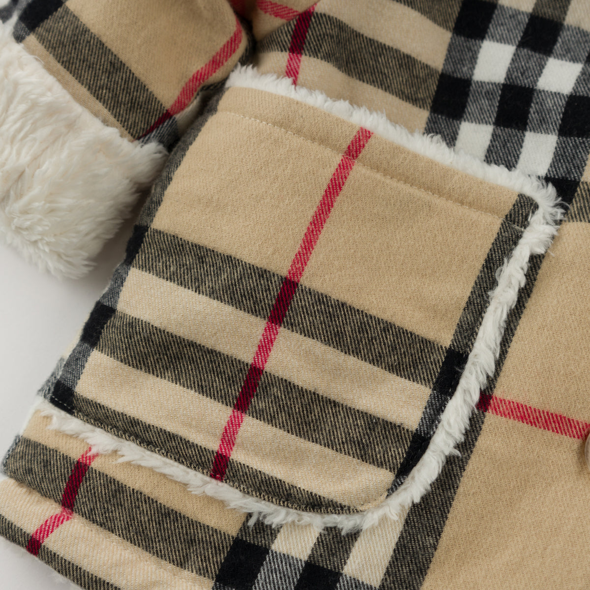 oh baby! Vermont Sherpa Coat - Mini Tartan - Classic - Pocket