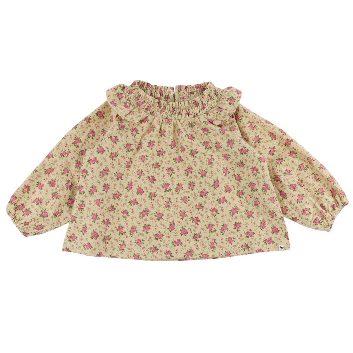 oh baby! Petite Bouquet Long Sleeve Giselle Blouse - Rose