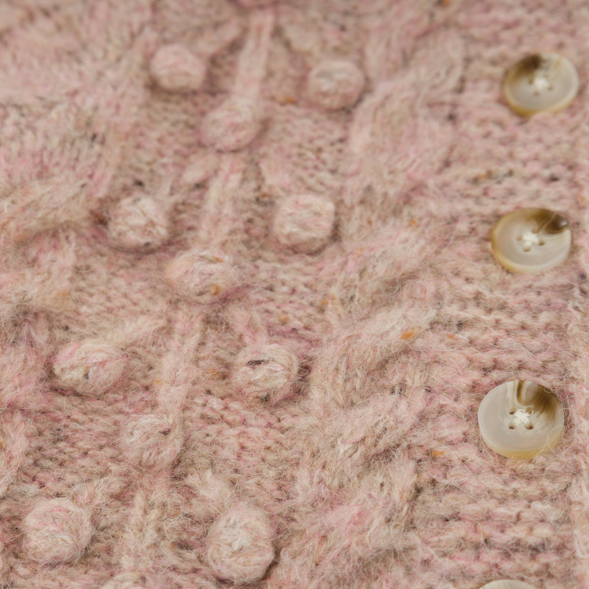 oh baby! Coco Cardigan Sweater - Multicolor Bobble - Blush - Bobbles