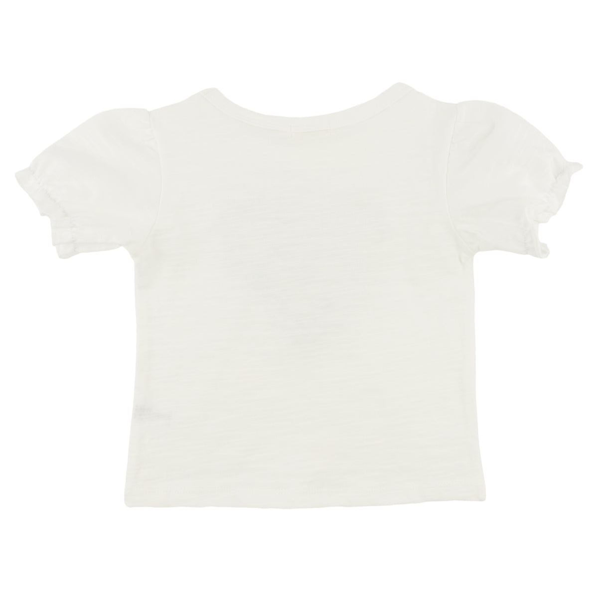 oh baby! Layla Tee - Poppy Sprig Ruffle Heart  - Oyster - Back