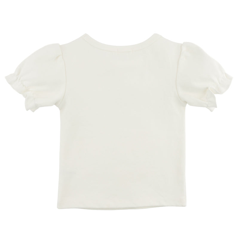 oh baby! Layla Tee - Flower Appliques - Oyster