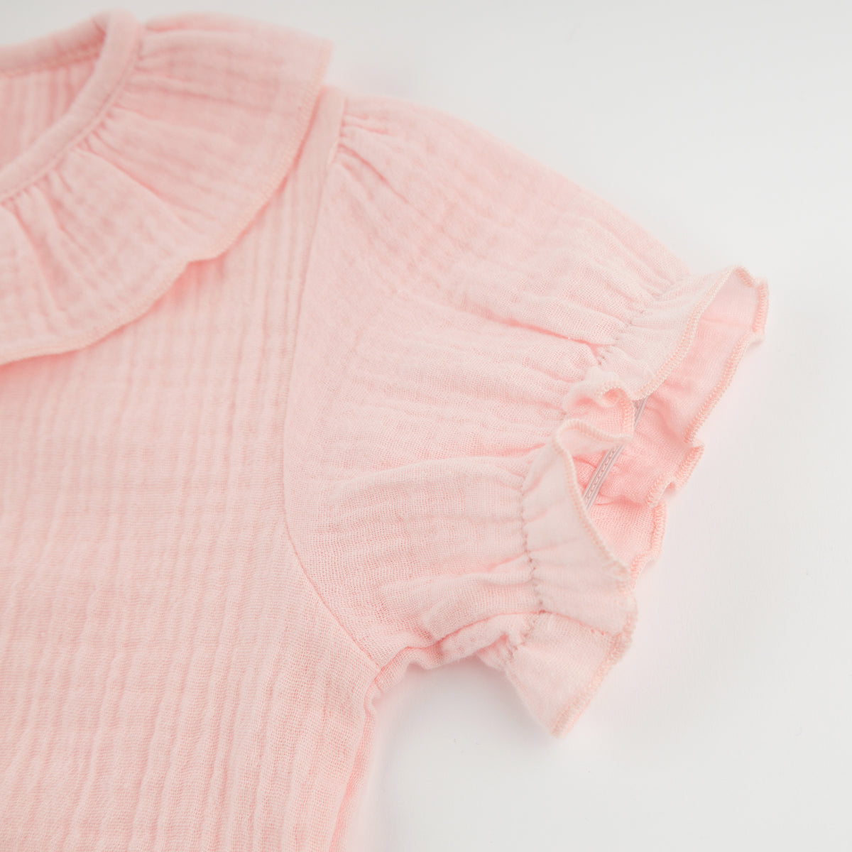 oh baby! Layla Blouse - Gauze - Barely Pink - Sleeve