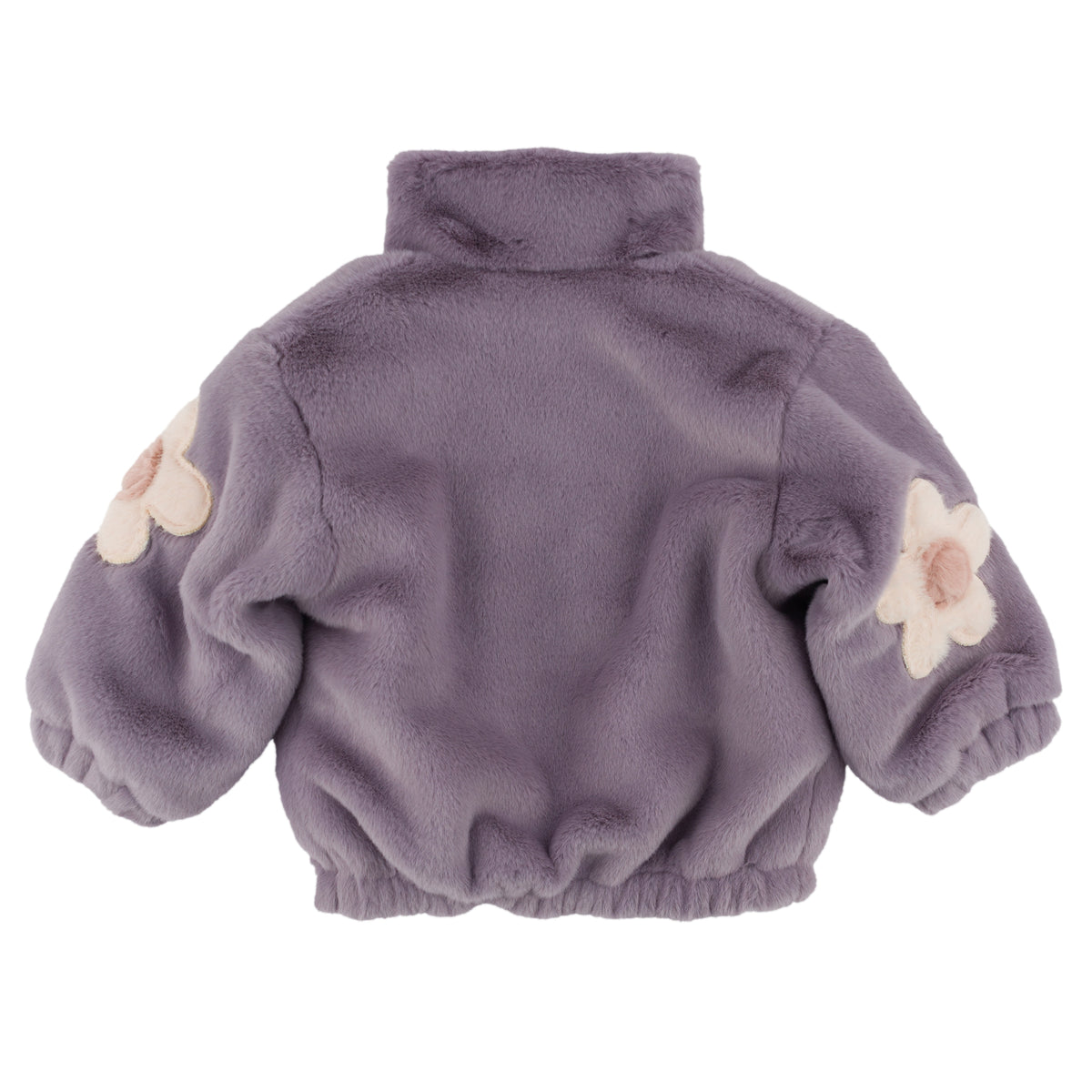 oh baby! Daisies Faux Fur Tahoe Jacket - Dark Lavender
