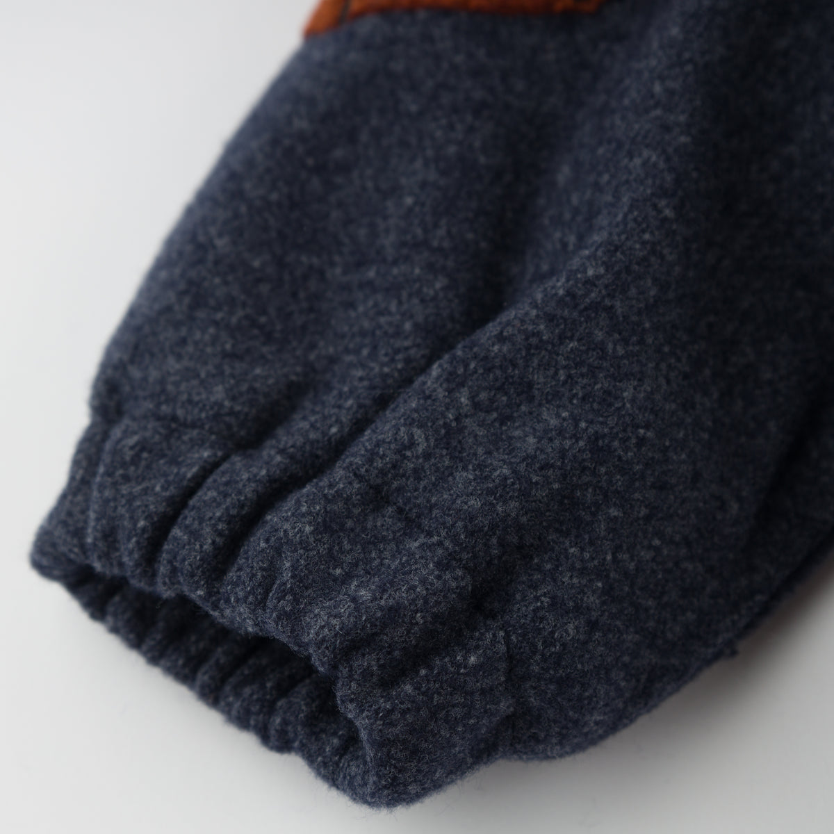oh baby! Tahoe Jacket - Felt Sports Applique - Navy Heather - Sleeve
