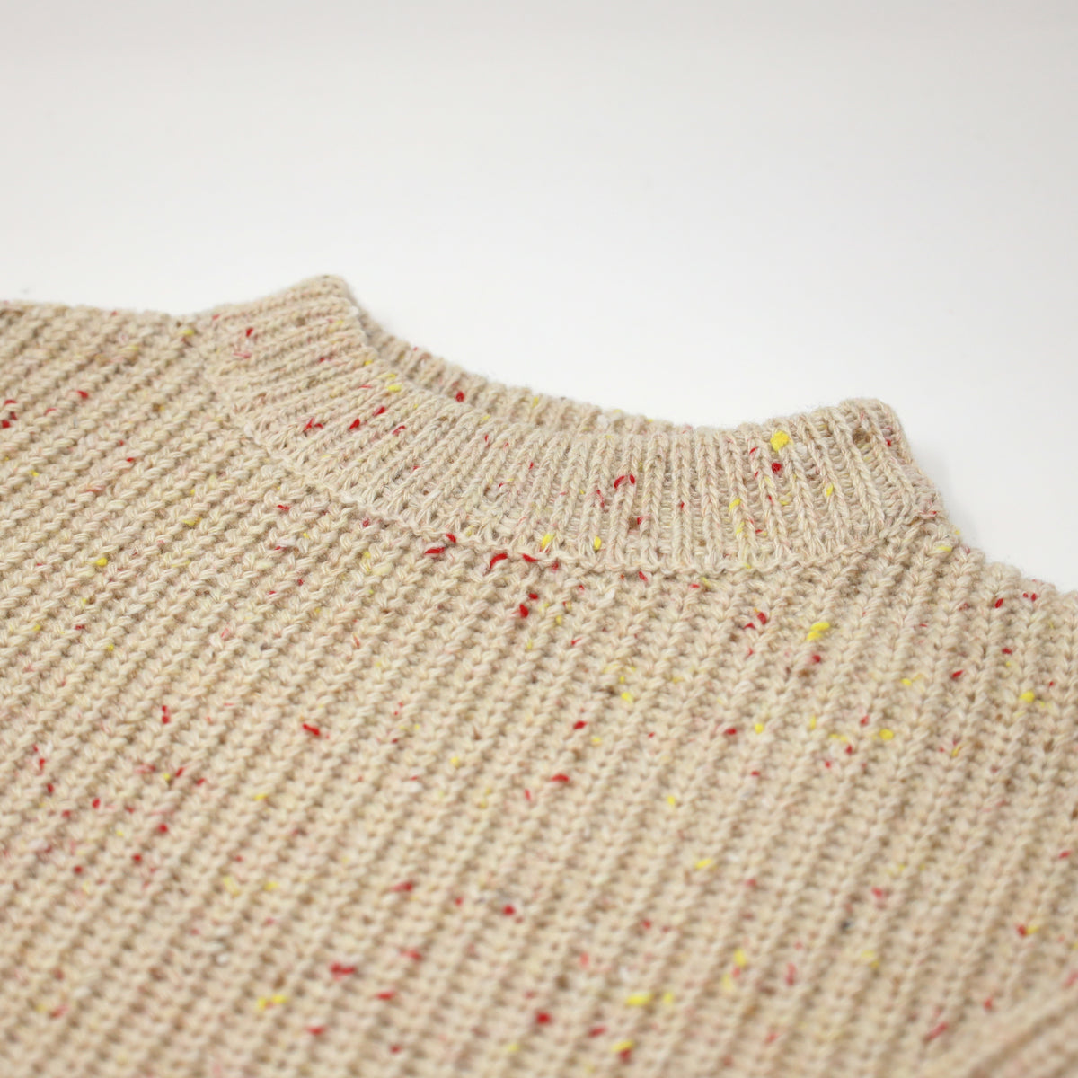 oh baby! Grandpa Knitted Pullover - Cream/Pink Confetti