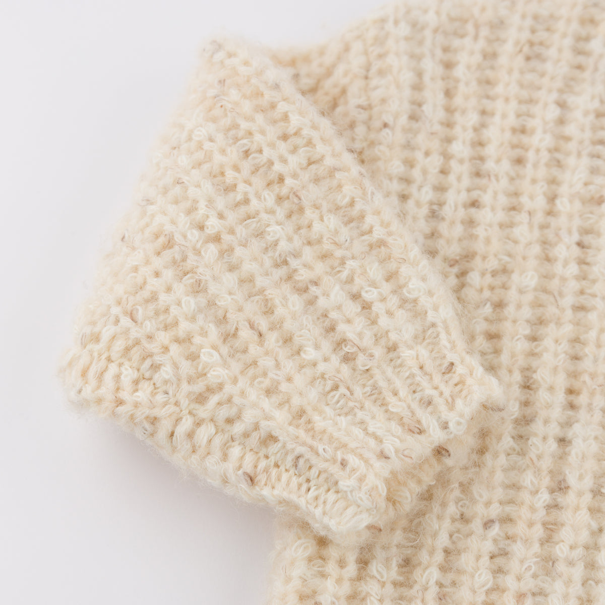 oh baby! Fleck Grandpa Knitted Pullover - Cream - oh baby!
