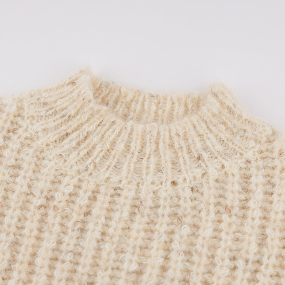 oh baby! Fleck Grandpa Knitted Pullover - Cream - oh baby!