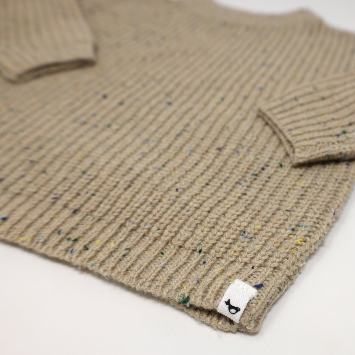 oh baby! Grandpa Knitted Pullover - Oatmeal Confetti