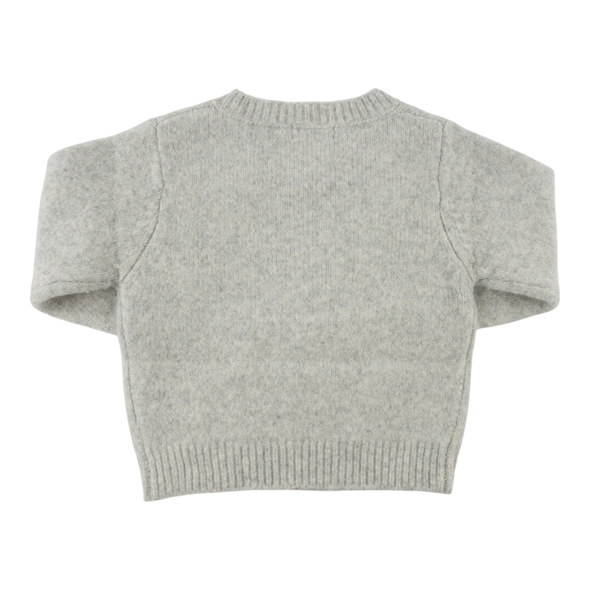 oh baby! Crew Neck Sweater - Hockey - Heather Gray - Back