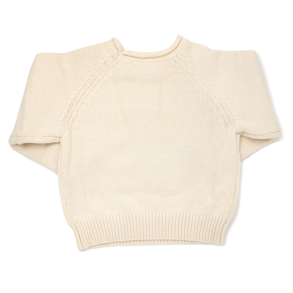 oh baby! Pink Daisy Crew Neck Sweater - Natural