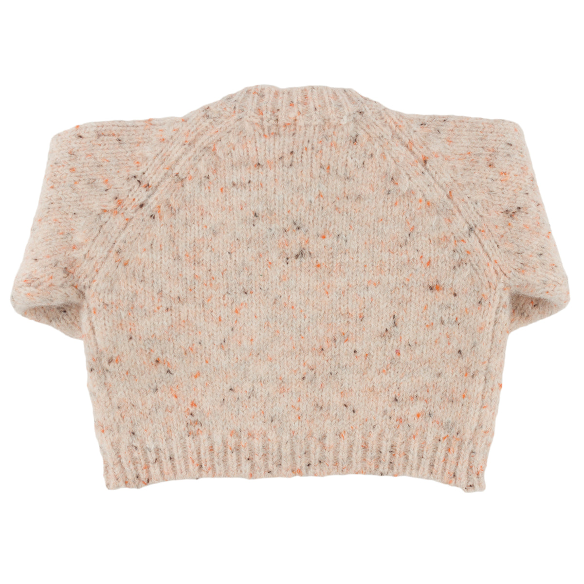 oh baby! Speckled Scandi Bow Cardigan - Pale Pink Speckle