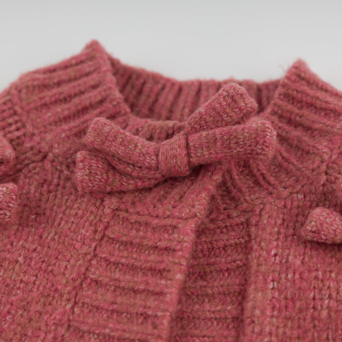 oh baby! Multi Bow Cardigan - Boysenberry - Bow Neck