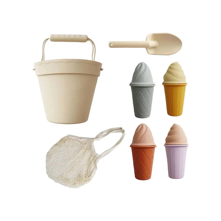 Classic Retro Silicone Ice Cream Beach Set