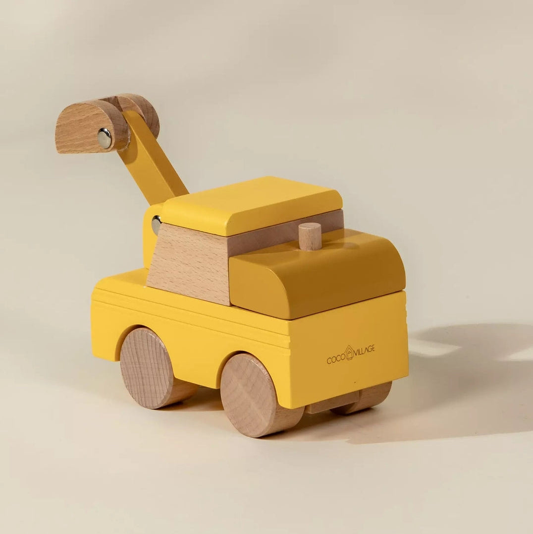 Wooden Construction Vehicle - Excavator