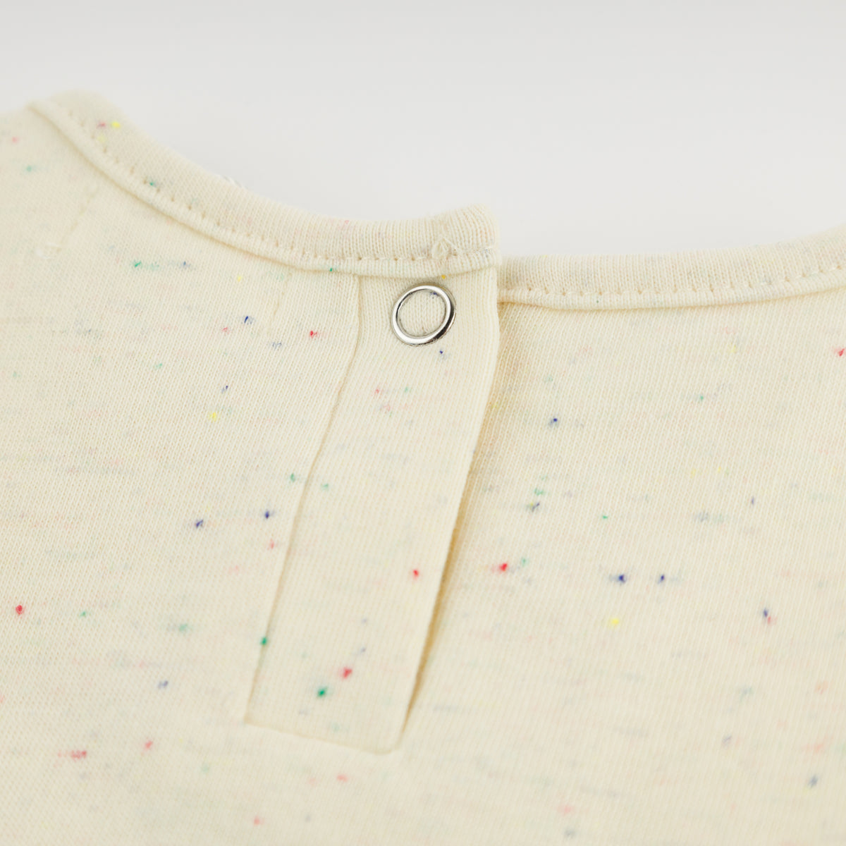 oh baby! Bubble Onesie -Sailboat Applique - Confetti Natural
