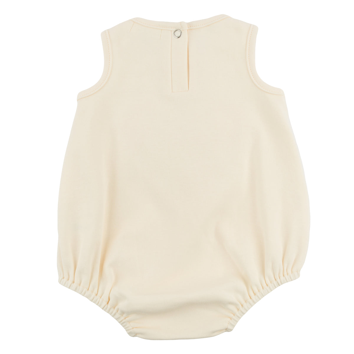 oh baby! Bubble - Terry Pink Ruffle Heart Applique - Milk - back