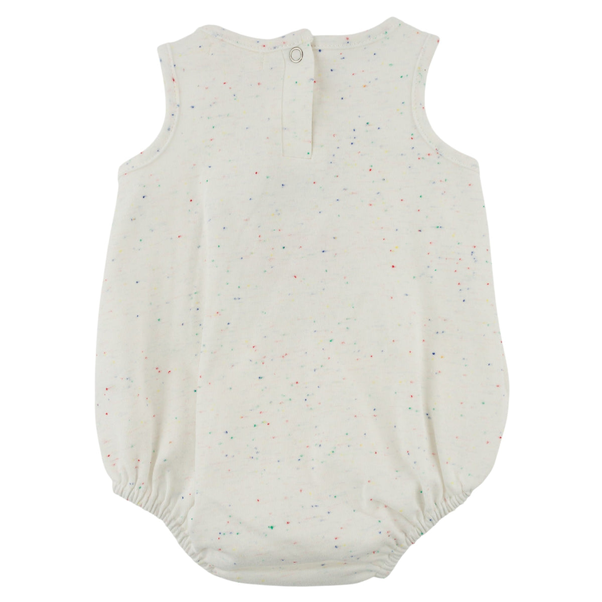 oh baby! Bubble Onesie - Ice Cream Applique - Confetti Oyster - back