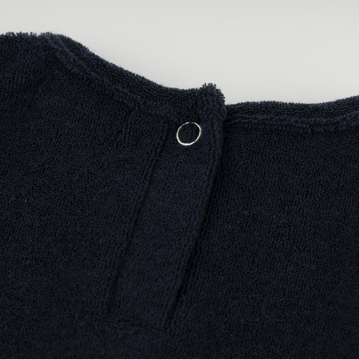 oh baby! Bubble Onesie - Captain with Anchor Applique - Navy - Back Snap