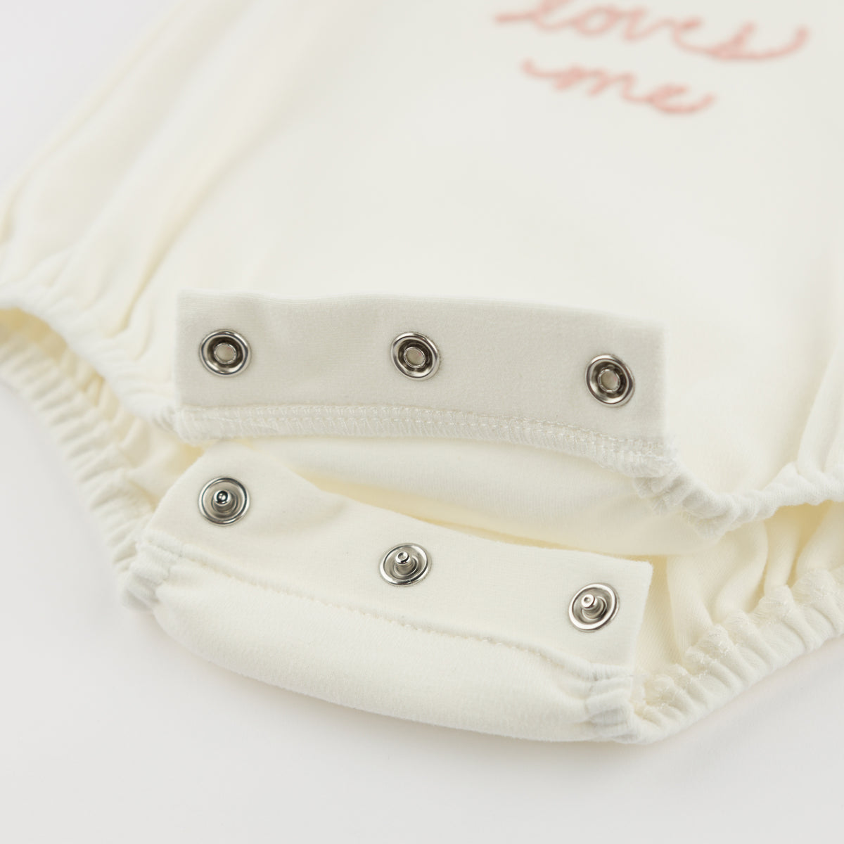 oh baby! Bubble - "grandma loves me" Embroidery - Oyster - Snaps