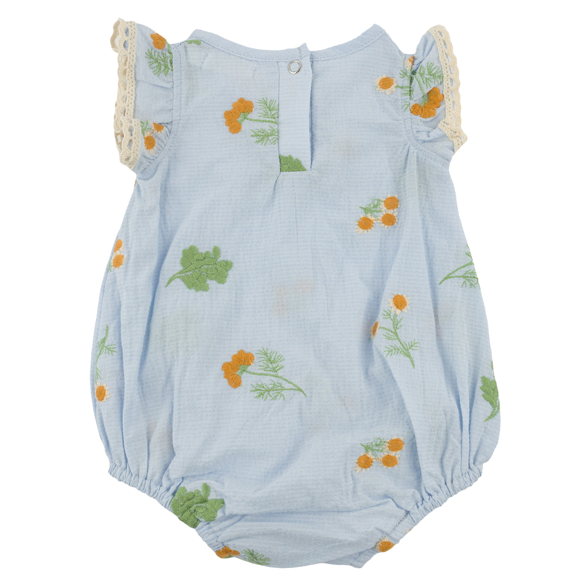 oh baby! Flutter Bubble - Sunflower Bloom - Sky Blue - Back