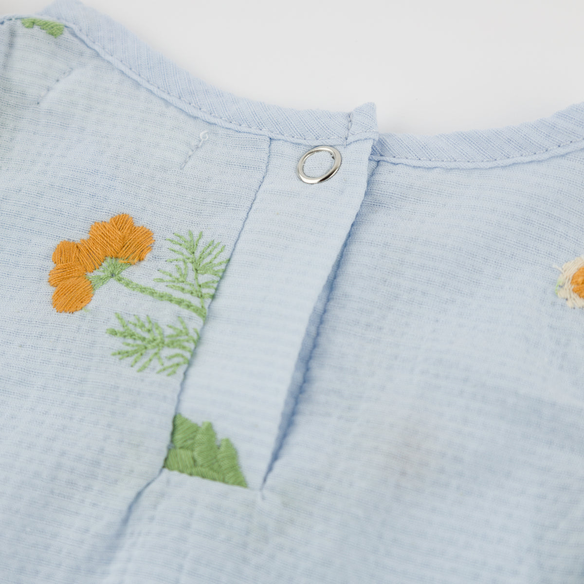 oh baby! Flutter Bubble - Sunflower Bloom - Sky Blue - Back Snap