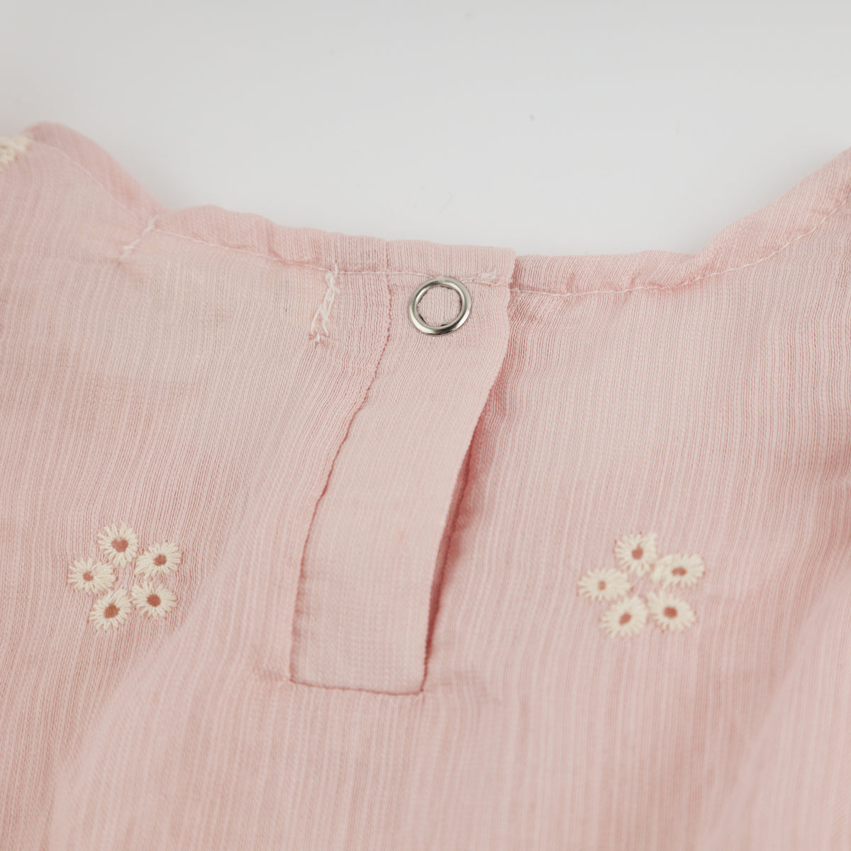 oh baby! Flutter Bubble - Embroidery Bows - Dusty Pink - Back Snap