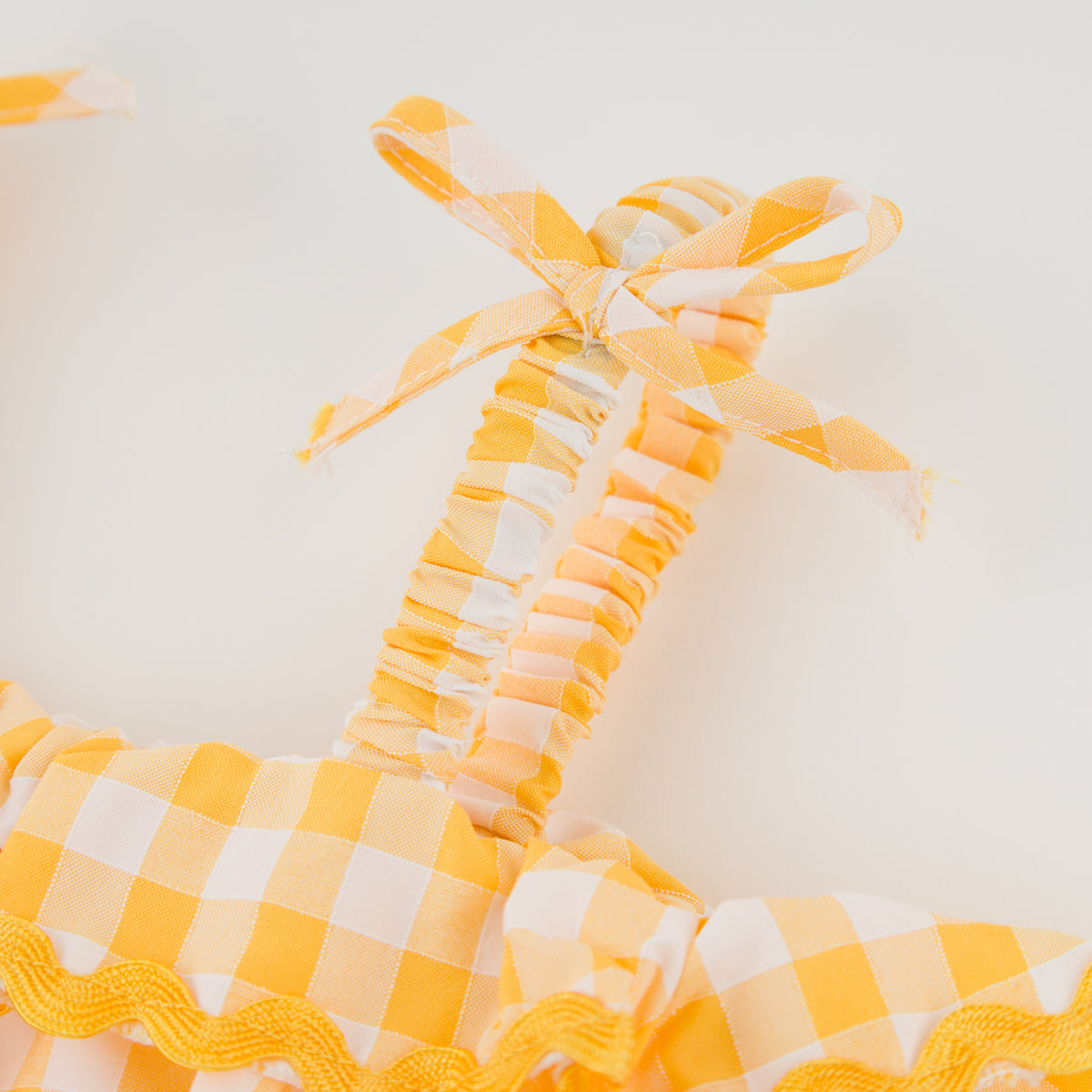 oh baby! Harriet Romper - Checks - Lemon