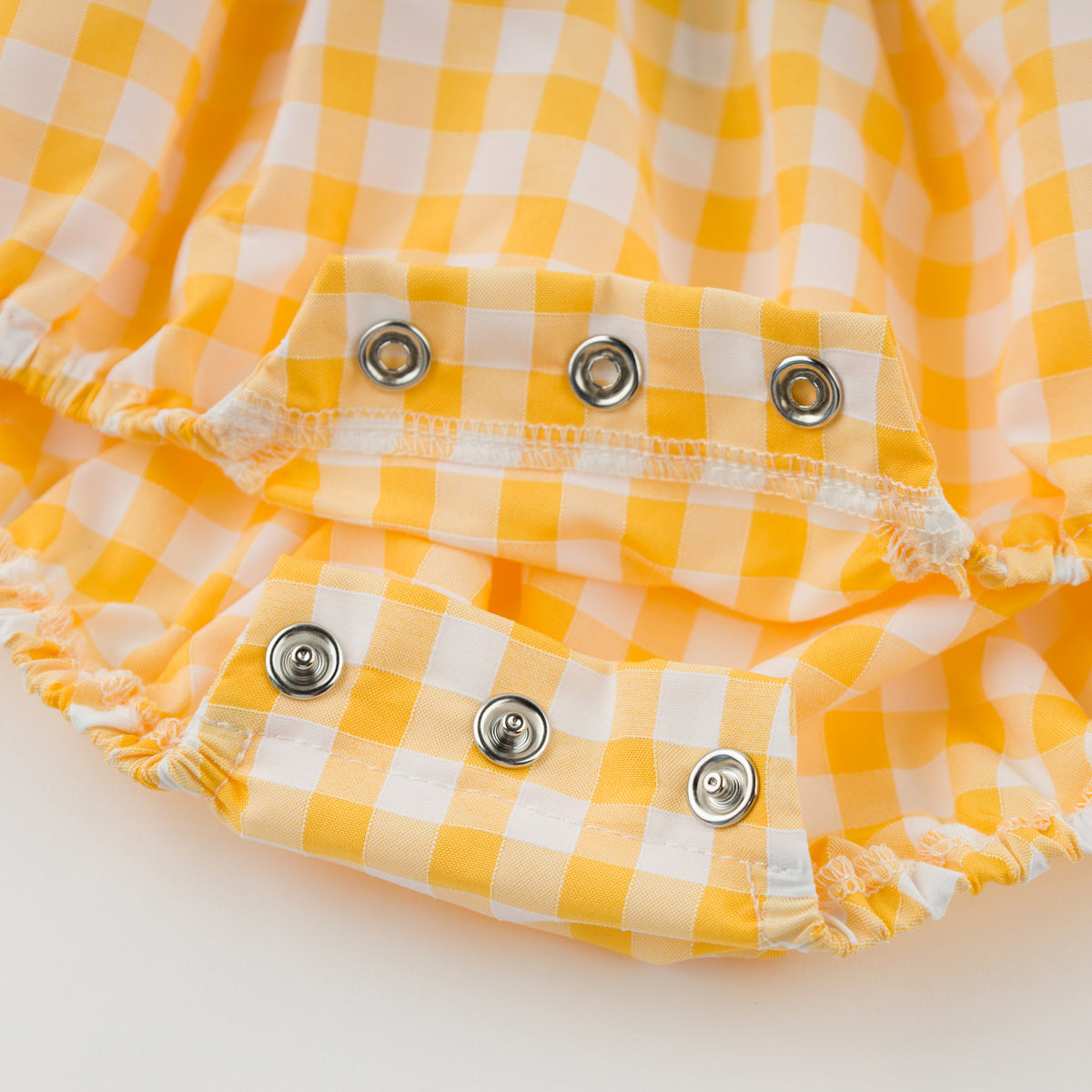 oh baby! Harriet Romper - Checks - Lemon