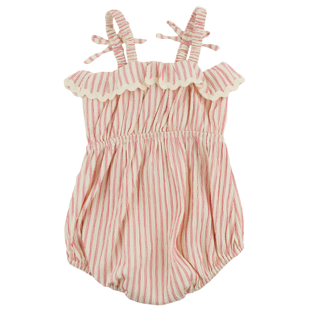 oh baby! Harriet Romper - Stripes - Red Cherry - back