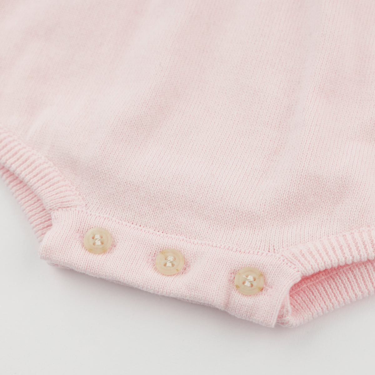 oh baby! Victoria Romper - Flower Crochet Double Collar - Pink