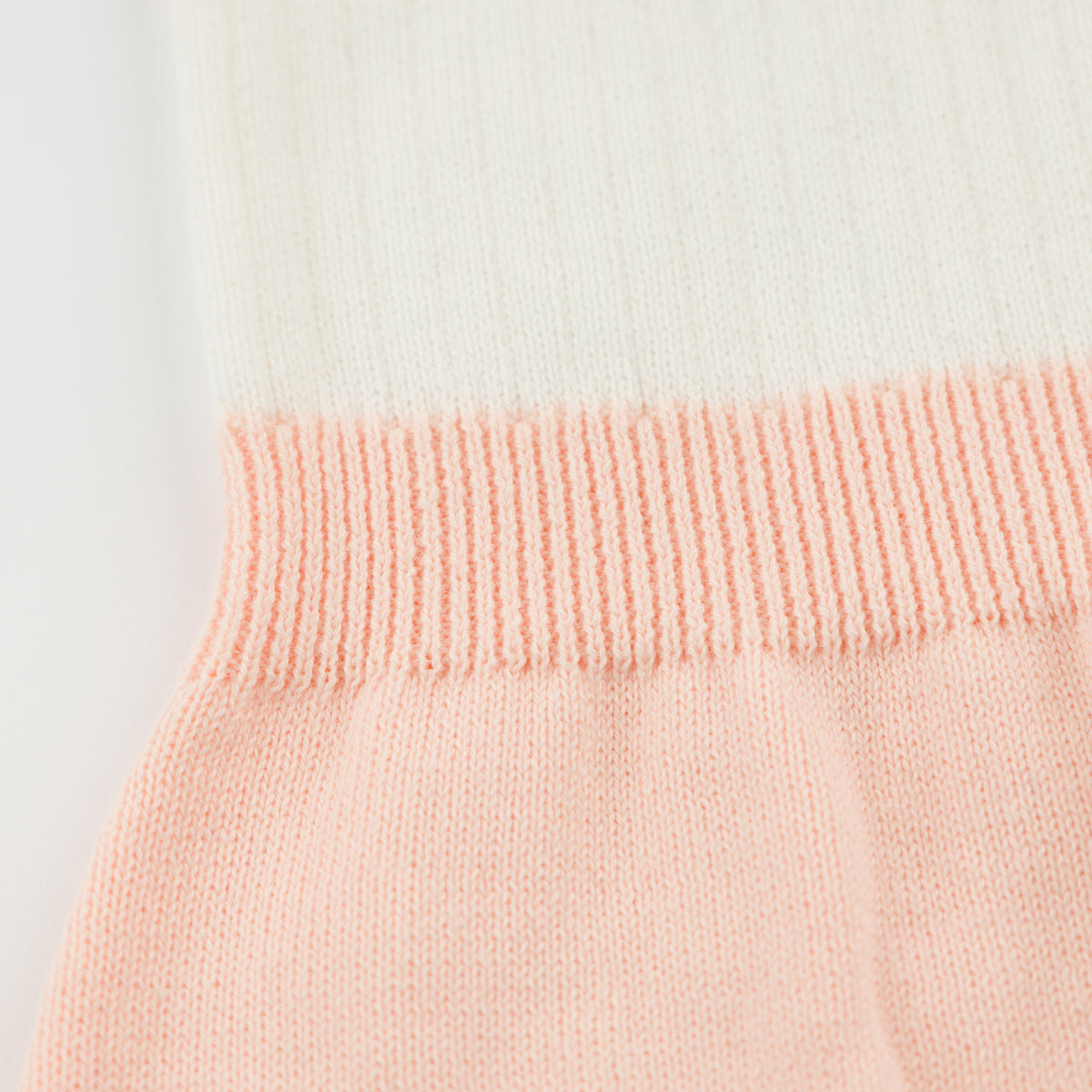 oh baby! Victoria Knitted Romper - Pale Pink - Waistband