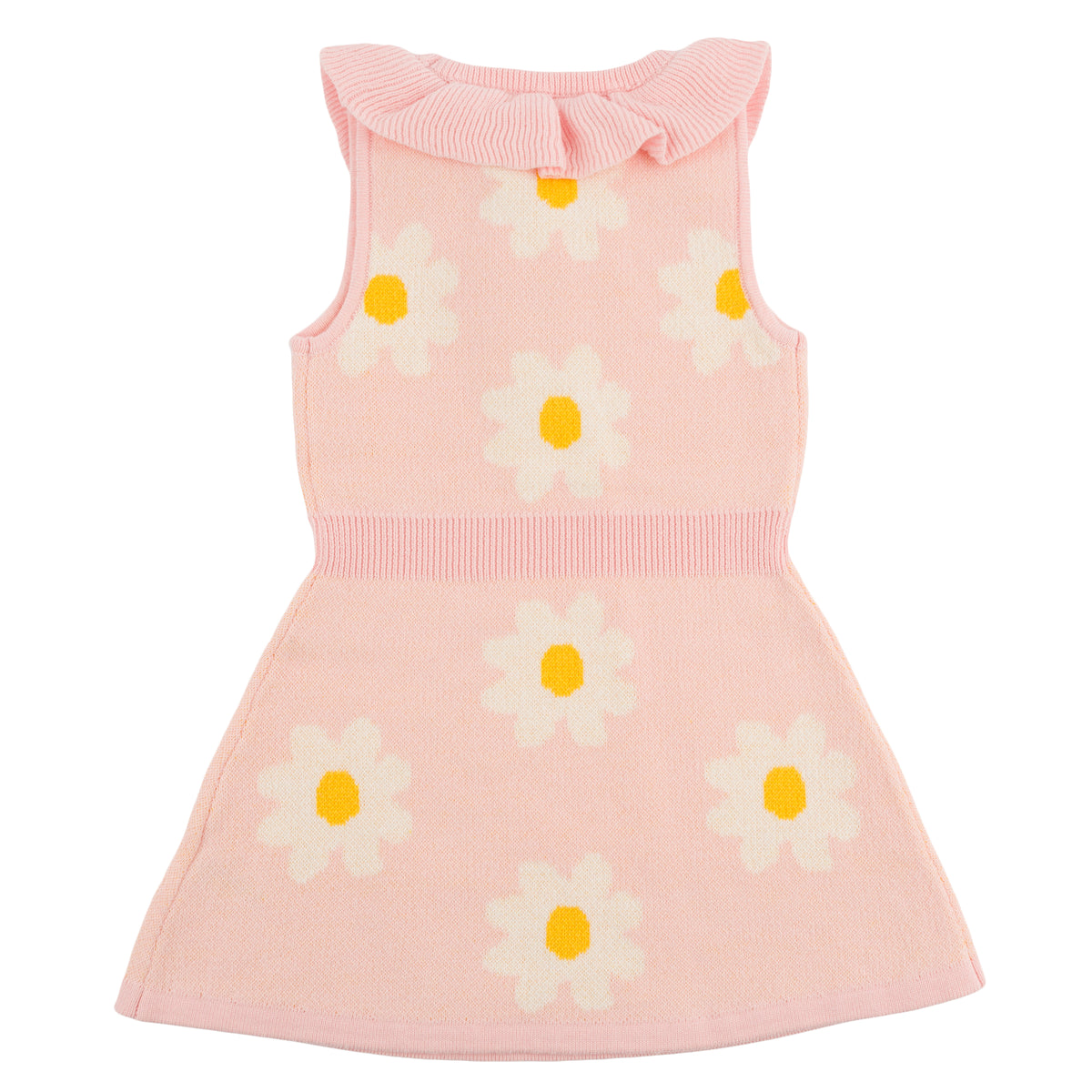 oh baby! Victoria Intarsia Dress - Daisy - Pink - Back