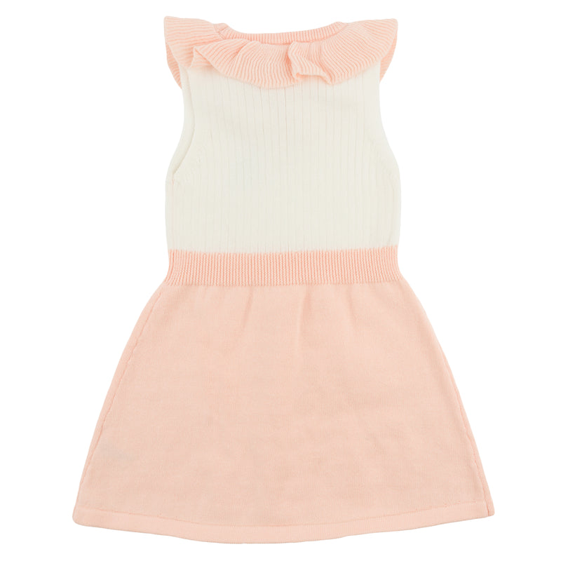 oh baby! Victoria Knitted Dress - Pale Pink - Back