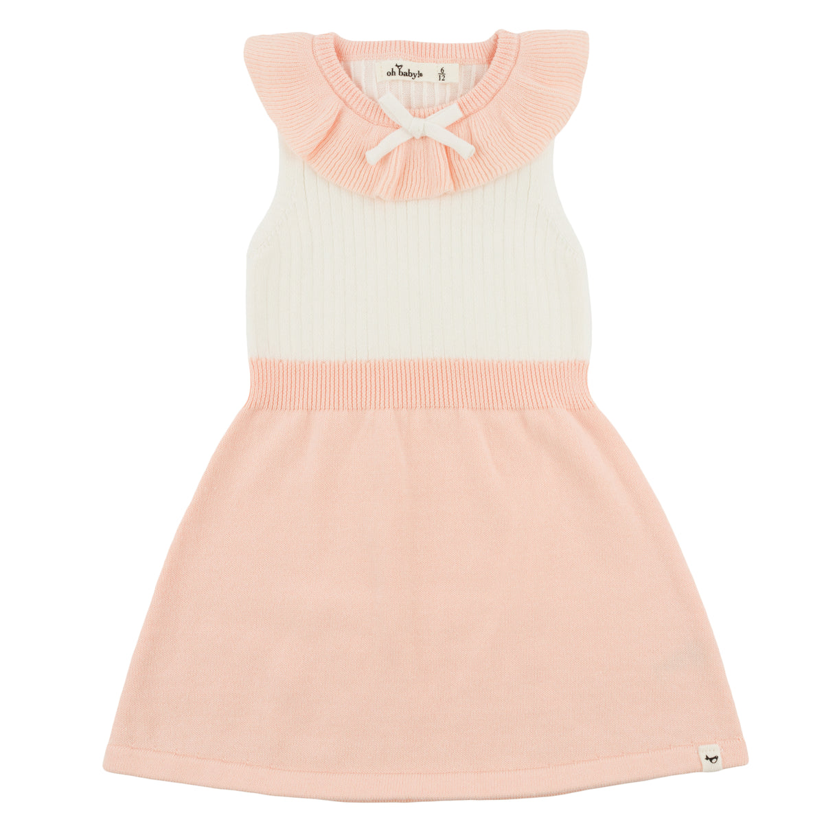 oh baby! Victoria Knitted Dress - Pale Pink