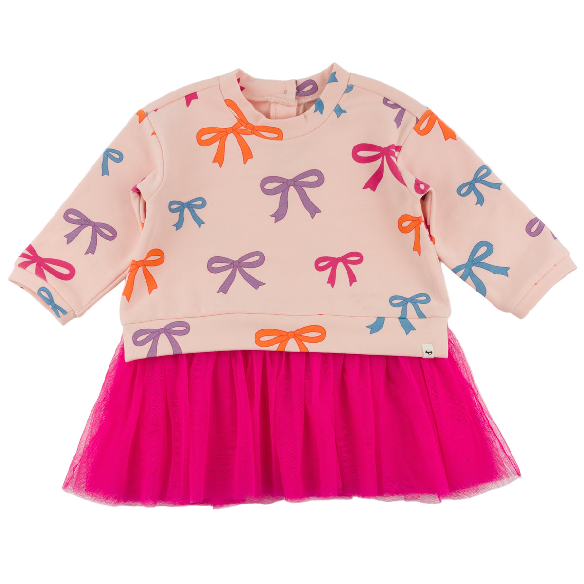 oh baby! Miley Tutu Dress - Bright Bows - Barely Pink