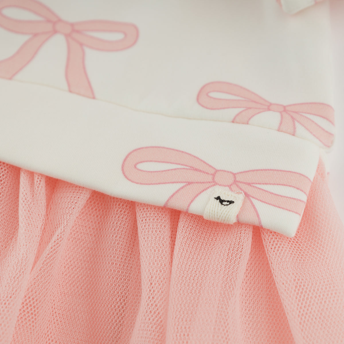 oh baby! Miley Tutu Dress - Bows - Oyster - Logo