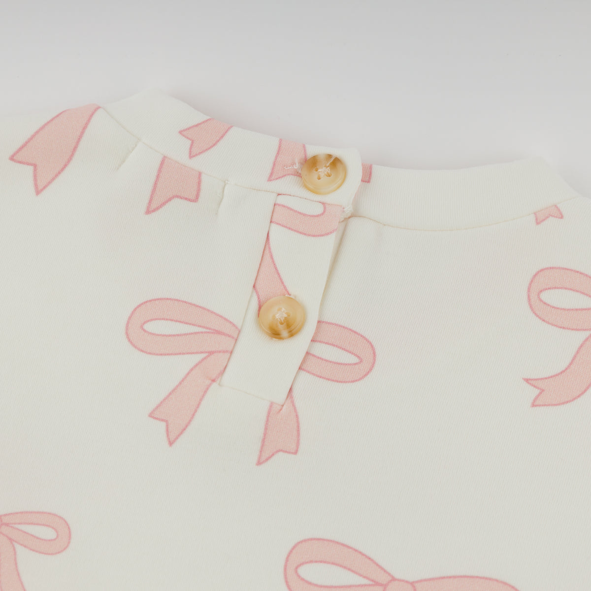 oh baby! Miley Tutu Dress - Bows - Oyster - Button Back
