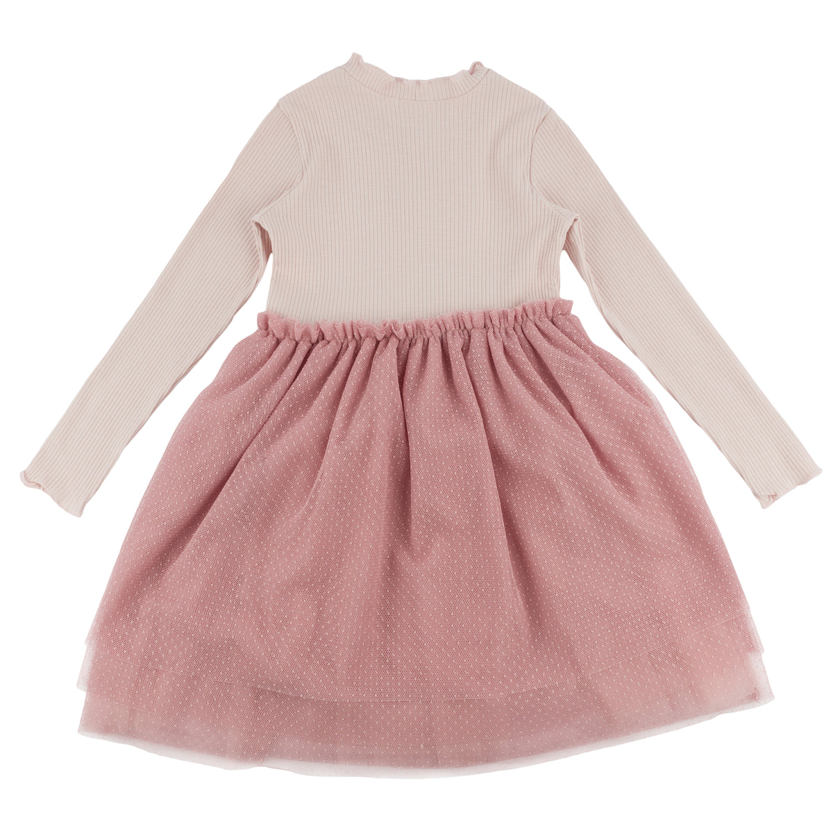oh baby! Aria Tutu Dress - Ruffle Bow - Blush - Back