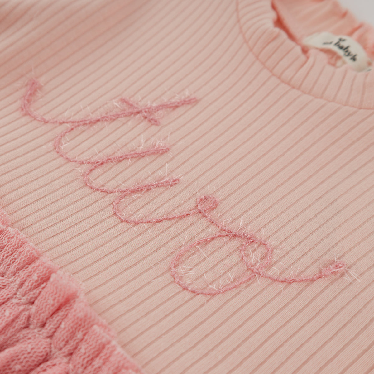 oh baby! Birthday Aria Tutu Dress - two - Pale Pink - Two Embroidery