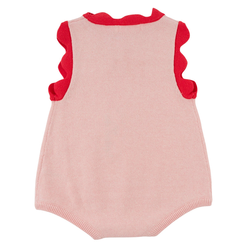 oh baby! Chloe Knitted Bubble - Strawberry Crochet  - Pale Pink