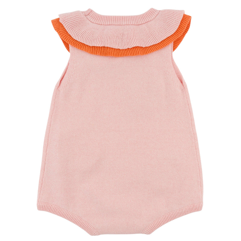 oh baby! Hallie Double Collar Bubble - Mix Fruit Crochet - Pale Pink