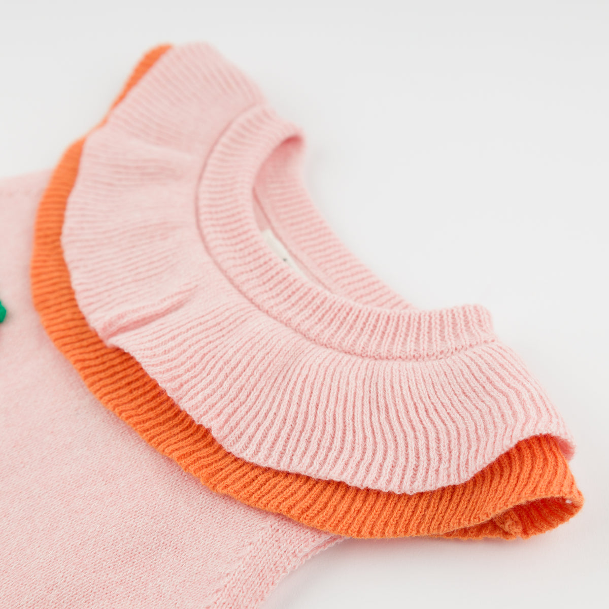 oh baby! Hallie Double Collar Bubble - Mix Fruit Crochet - Pale Pink