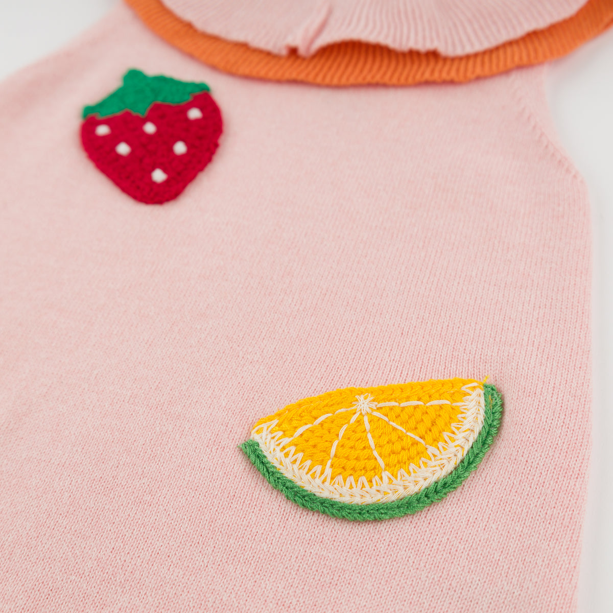 oh baby! Hallie Double Collar Bubble - Mix Fruit Crochet - Pale Pink