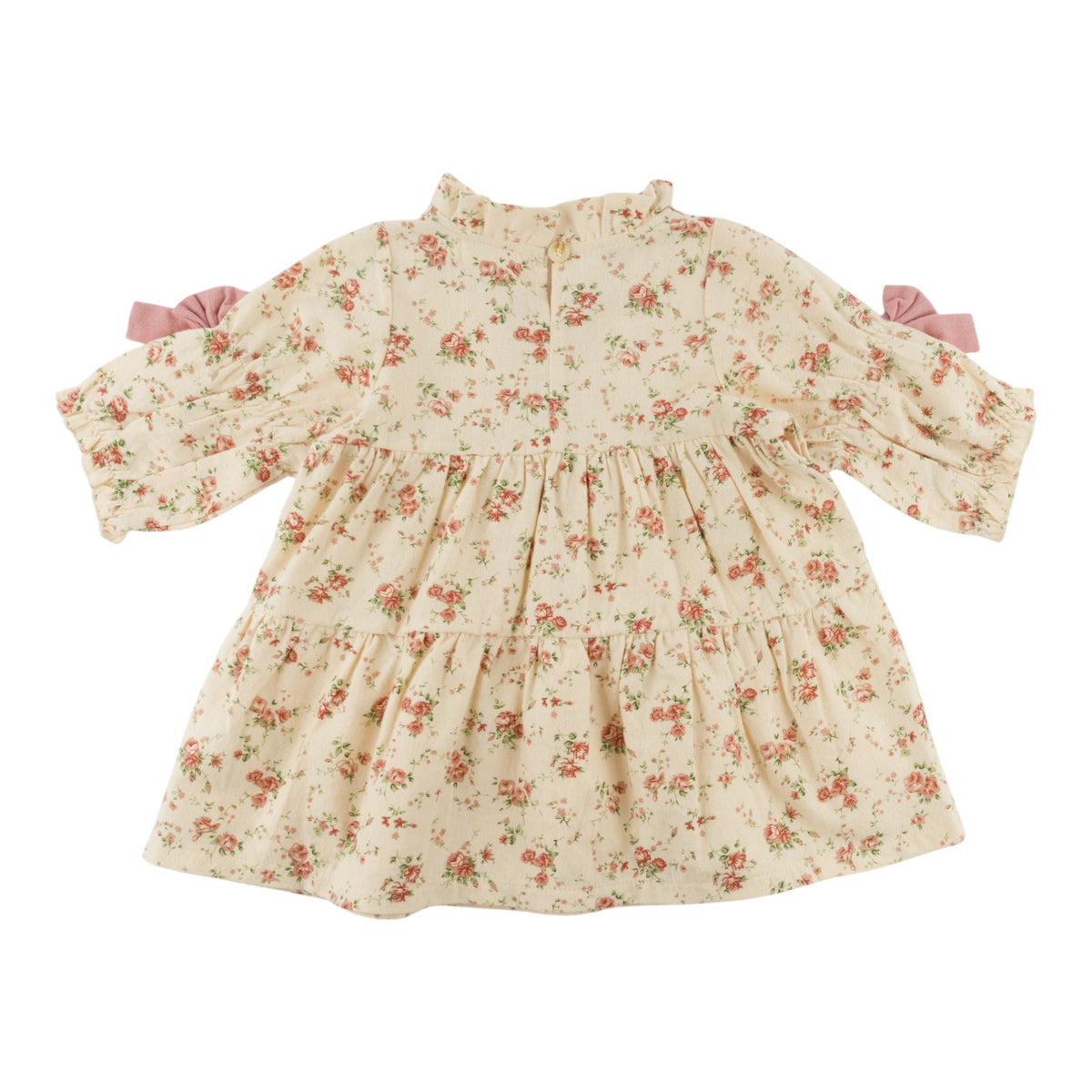 oh baby! Tessa Dress - Vintage Peonies - Natural - Back