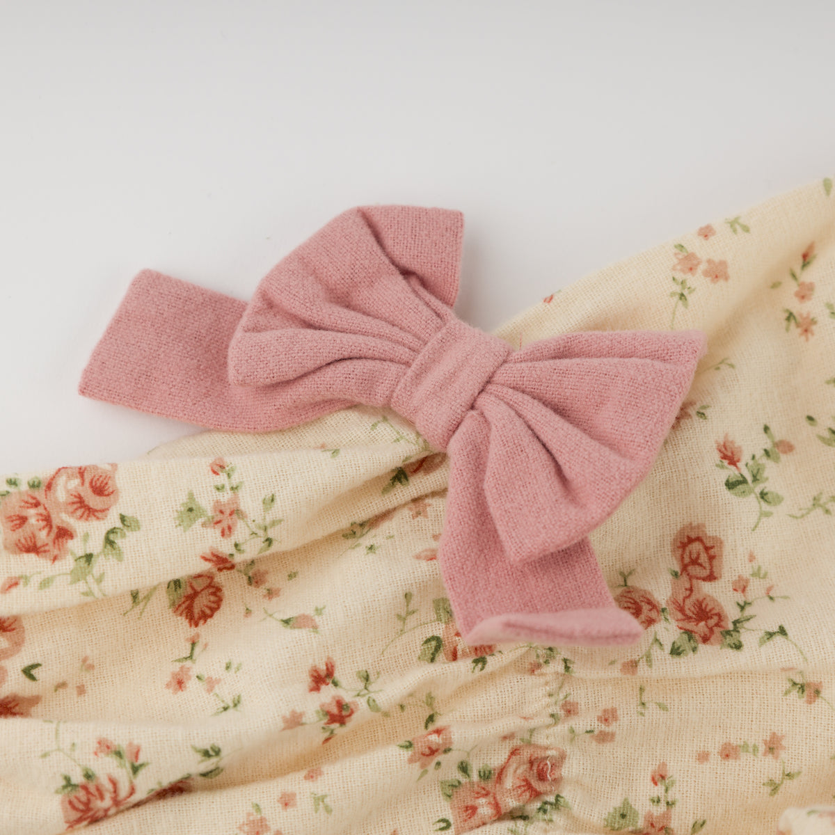 oh baby! Tessa Dress - Vintage Peonies - Natural - Bow